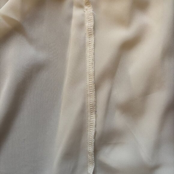 Vintage White Blouse with Embroidered Collar and Front Detail - Picture 12 of 15